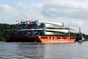 Transport of Rotor Blades to Cuxhaven: NOK2